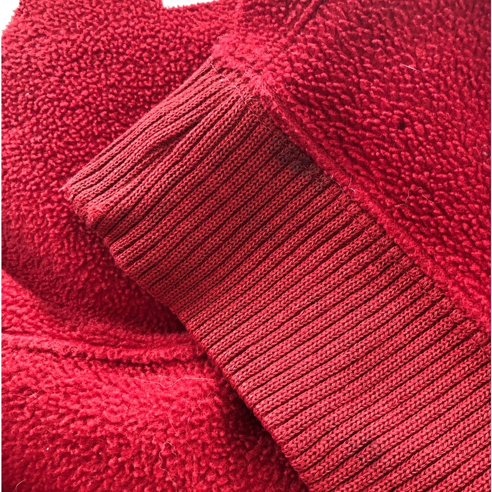 Vintage Ralph Lauren Polo Sport Hoodie - red fleece - made in USA - L - Picture 6 of 7